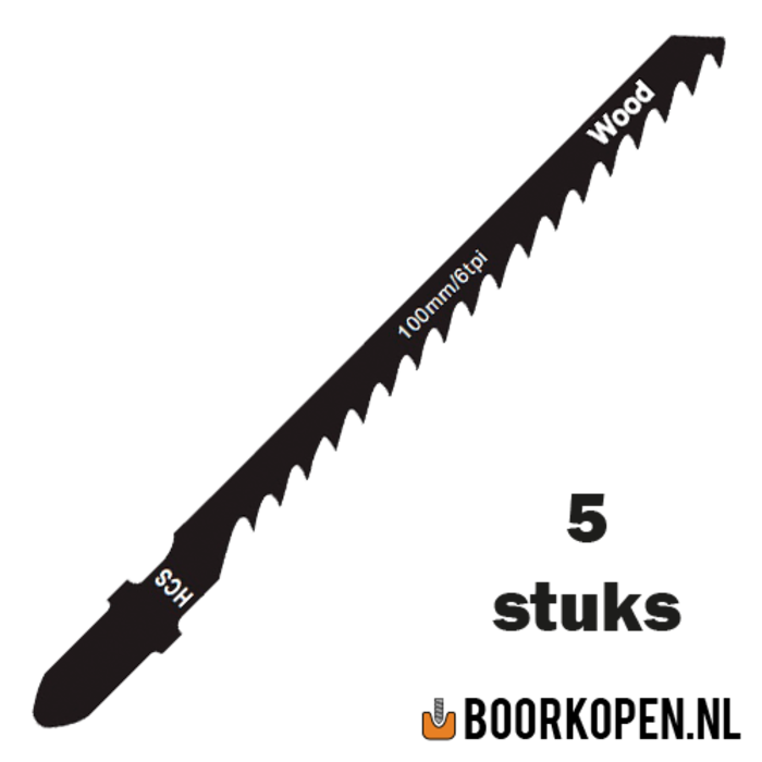 Zaagblad decoupeerzaag hout 75mm 6 TPI voor ronde zaagsnede