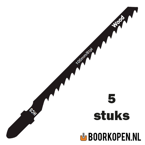 Zaagblad decoupeerzaag hout 75mm 6 TPI voor ronde zaagsnede