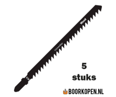 Decoupeerzaagjes hout 100mm 6 TPI rechte zaagsnede