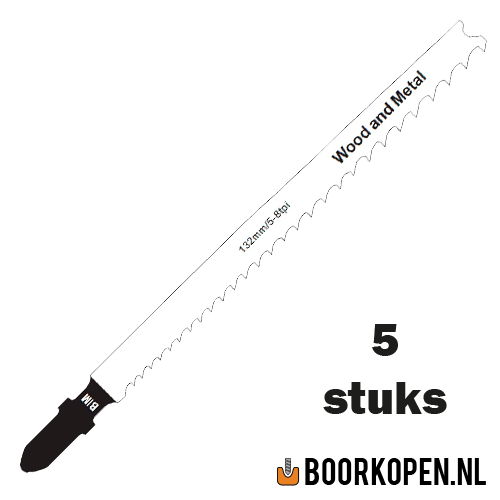 Zaagblad decoupeerzaag universeel hout en metaal 100mm 5-8 TPI longlife