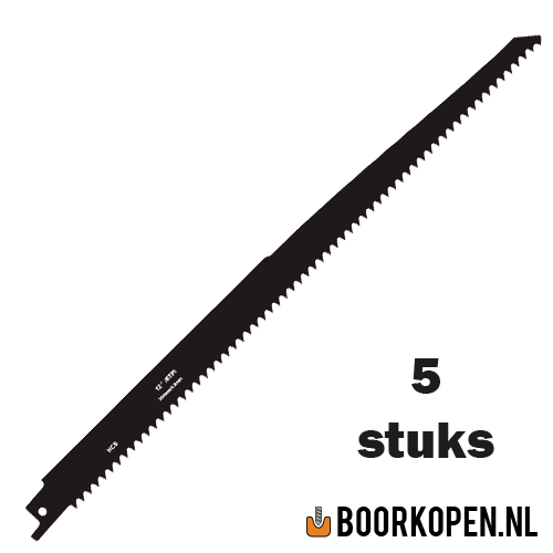 10 stuks zaagblad reciprozaag hout 300mm 6 TPI