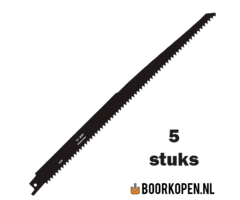 10 stuks zaagblad reciprozaag hout 300mm 6 TPI