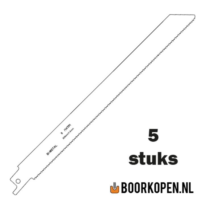 Zaagblad reciprozaag metaal 225mm 14 TPI