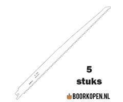 Zaagblad reciprozaag universeel hout en metaal 300mm 6 TPI