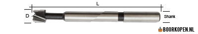 forstner houtboor 8 mm