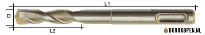 Betonboor 7 mm SDS-plus 110 mm lang