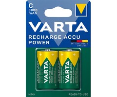 Varta oplaadbare C batterijen 3000mAh 2 stuks