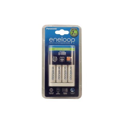 Eneloop batterijlader 7 uurs incl. 4x 2000 mAh batterijen NiMH