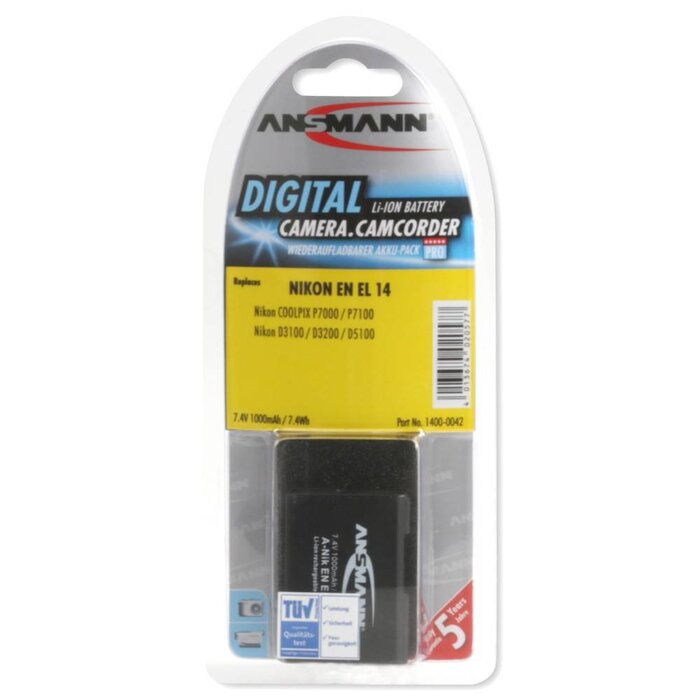 EN-EL14 Nikon accu digitale camera