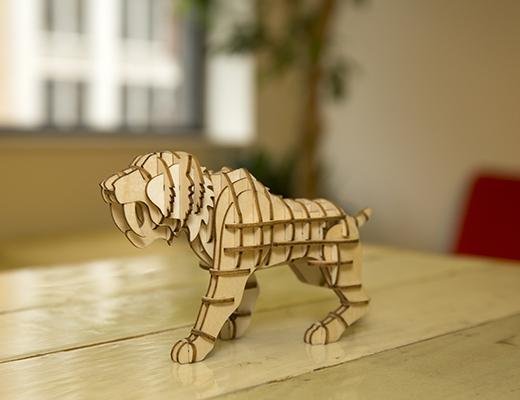 3D Holzpuzzle Tiger