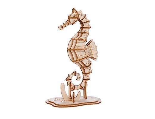 Houten 3D Puzzel Zeepaard