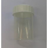 60 ml Sammeltopf PP mit Schraubverschluss - weiß