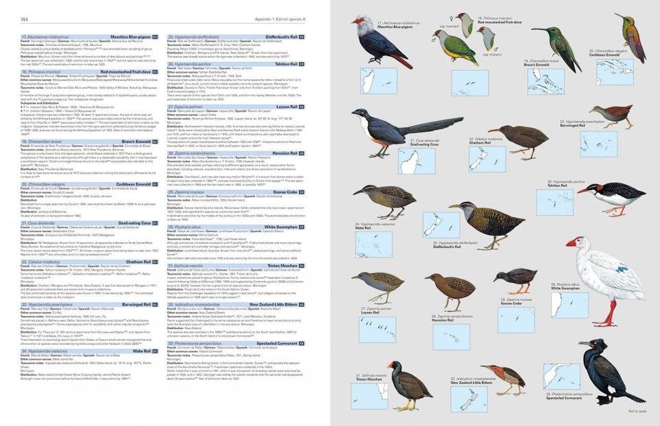 HBW and Birdlife International Illustrated Checklist of the Birds of the World, Volume 1 - Non-Passerines