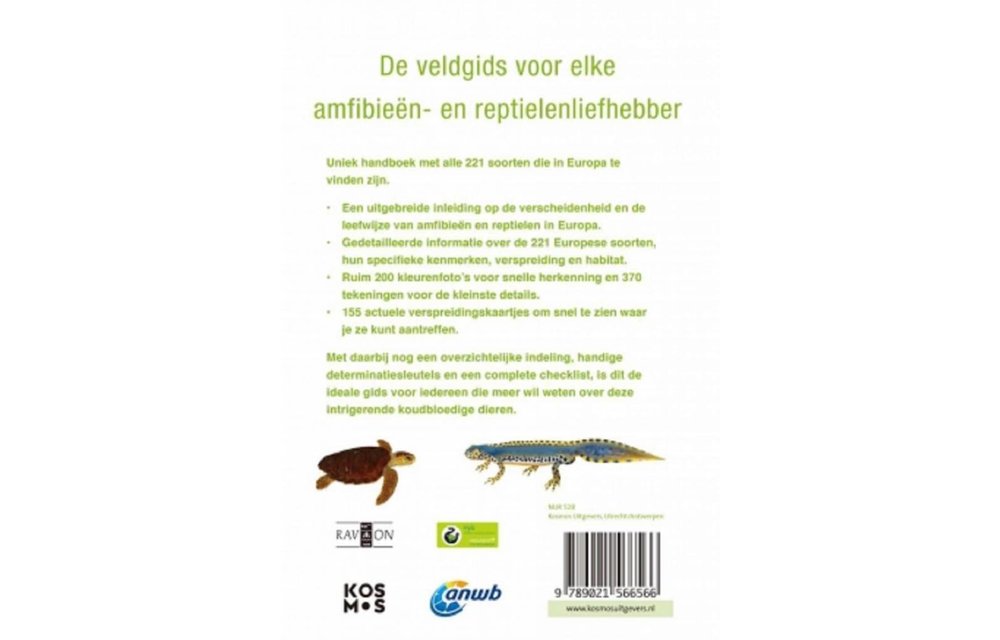 ANWB Amfibieën- en reptielengids - alles over alle Europese soorten