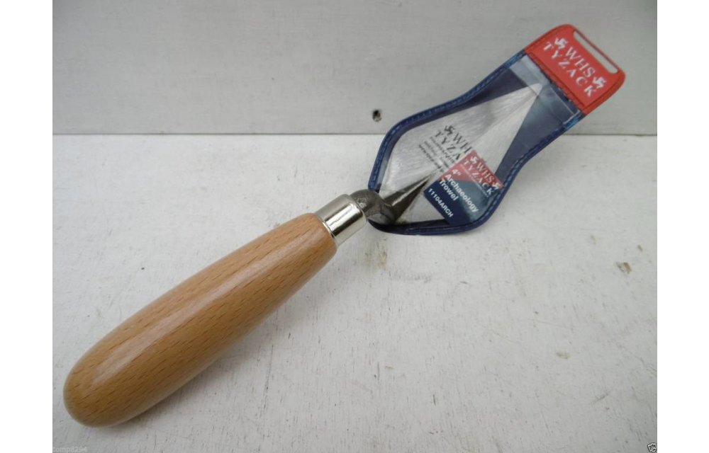Archeology Trowel 4'' with wooden handle WHS