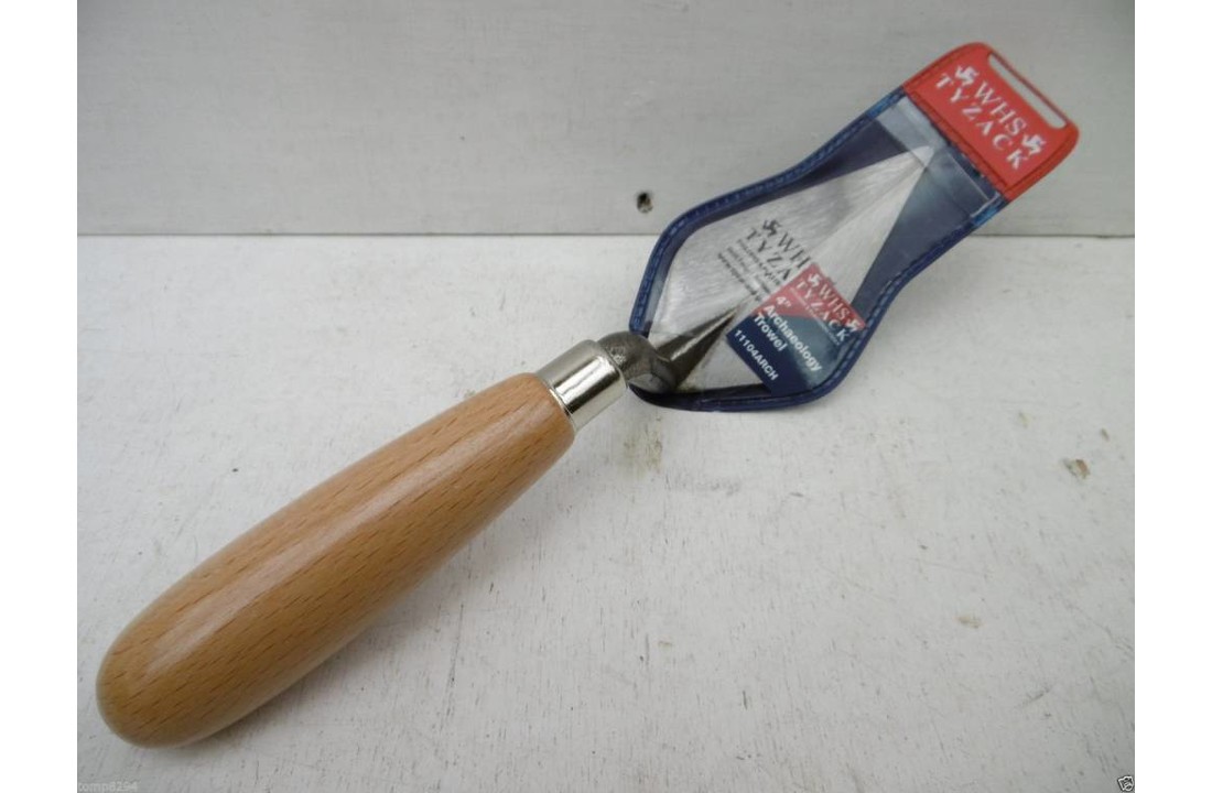 Archeology Trowel 4'' with wooden handle WHS