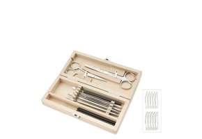 Euromex 9-PC Dissection kit in wooden cabinet