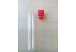 Test tube plastic 13 x 75 mm + cap (100 pieces)