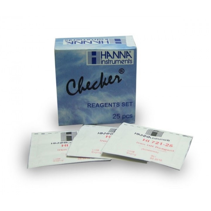 HI721-25 Reagentia voor IJzer HR, 25 Testen