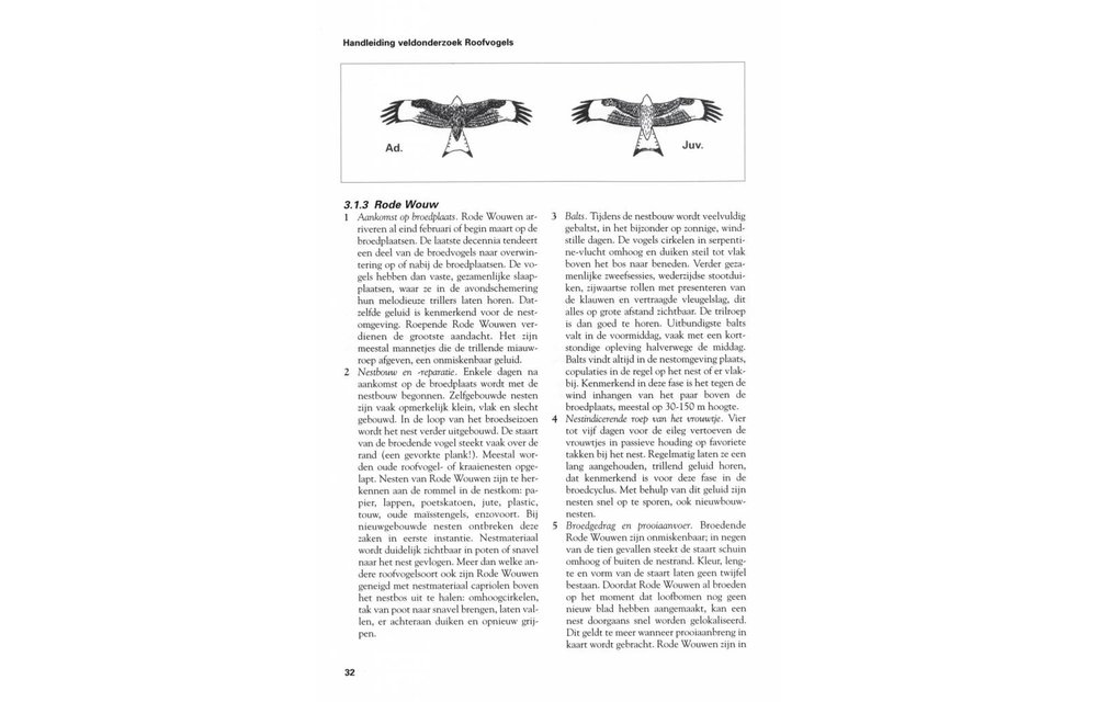 Handleiding Veldonderzoek Roofvogels