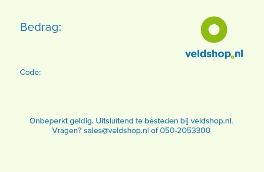 Geschenkkarte Veldshop.nl