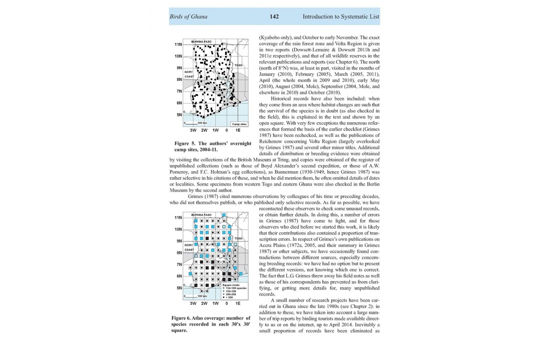 The Birds of Ghana - An Atlas and Handbook