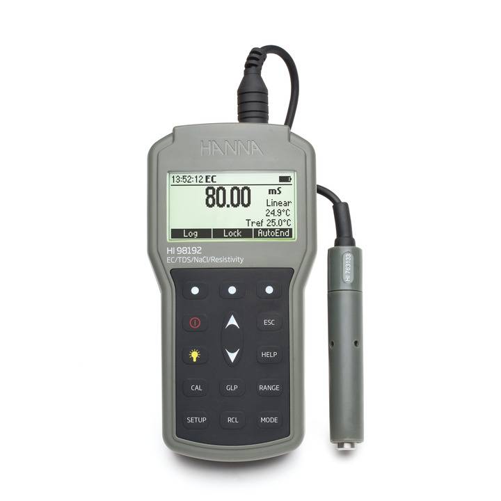 HI98192 Waterproof Portable EC/TDS/Resistivity/Salinity Meter