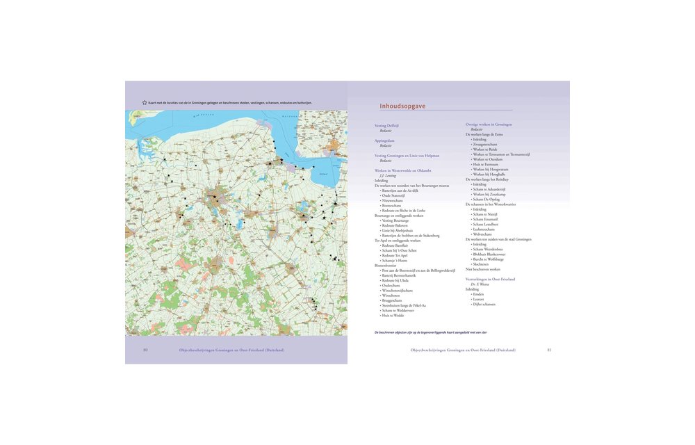 Atlas van historische verdedigingswerken in Nederland - Groningen, Friesland, Drenthe