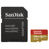 SanDisk MicroSDXC Extreme Geheugenkaart met Adapter 64GB/128GB - 160MB/s
