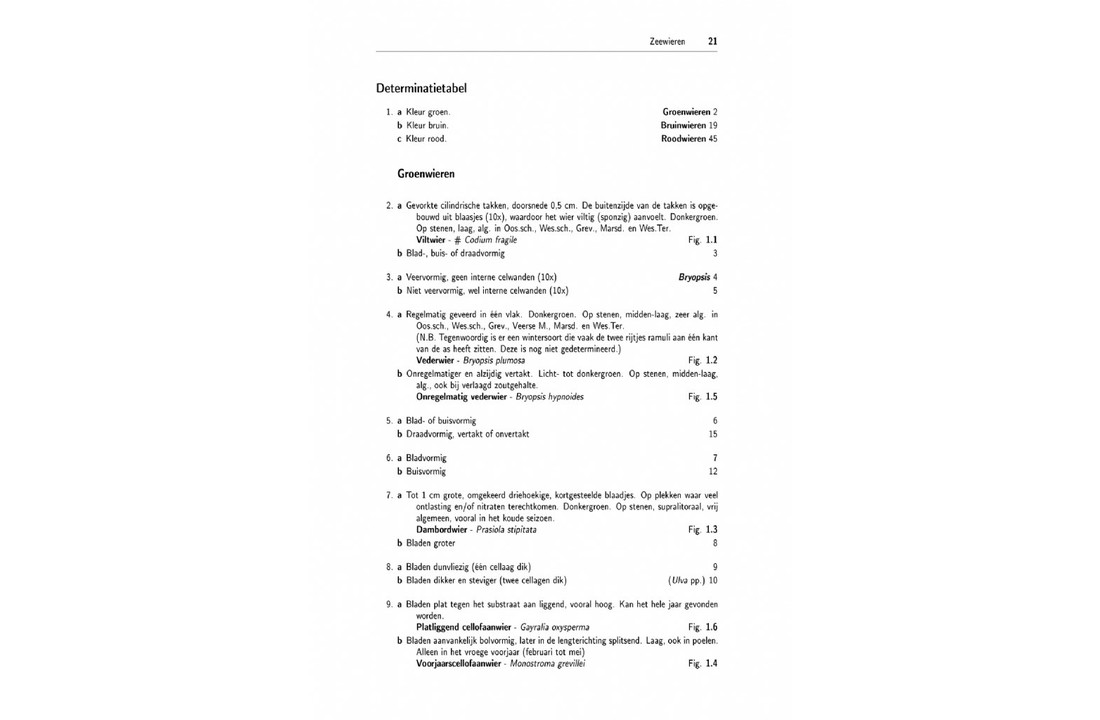 Zeeboek - Determinatietabellen voor de flora en fauna van de Nederlandse kust