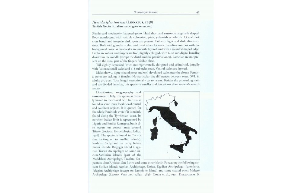 The Lizards of Italy and Adjacent Areas