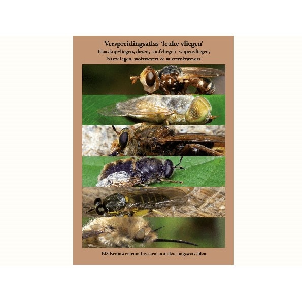 Verspreidingsatlas "leuke vliegen" - Blaaskopvliegen, dazen, roofvliegen, wapenvliegen, bastvliegen, wolzwevers & mierwolzwevers