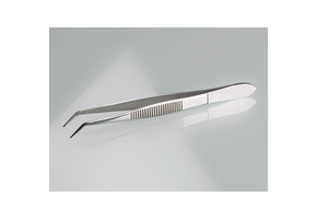 Pincet, RVS, spits, gebogen, 105 mm of 130 mm