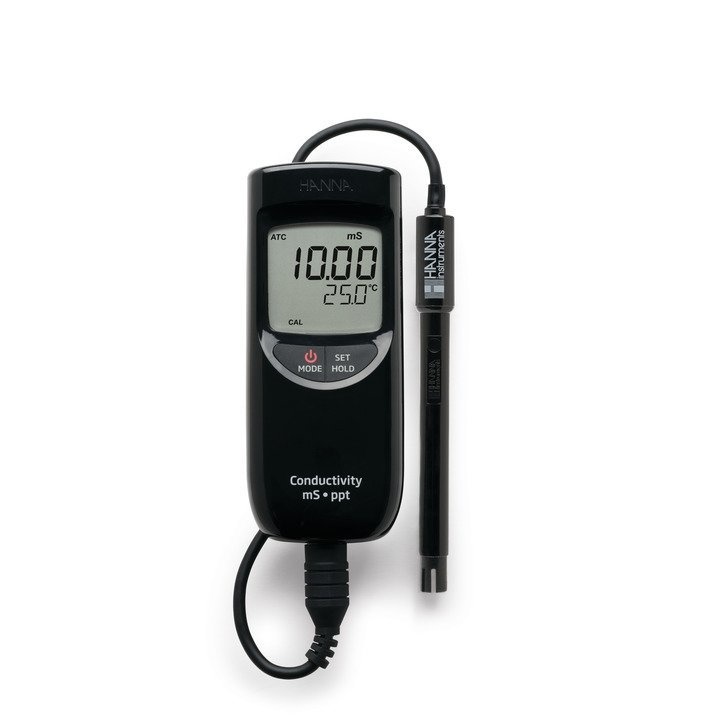 HI99301 Wasserdichtes Messgerät für Leitfähigkeit (EC, bis 20,0 mS / cm), TDS und Temperatur