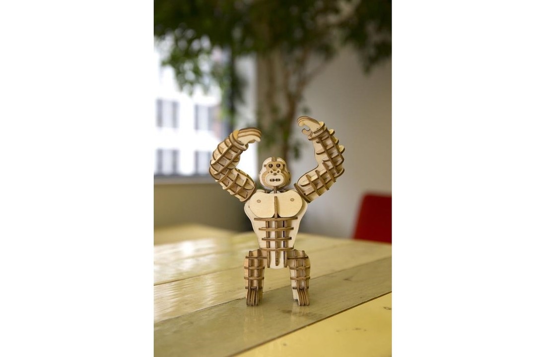 Houten 3D Puzzel Gorilla