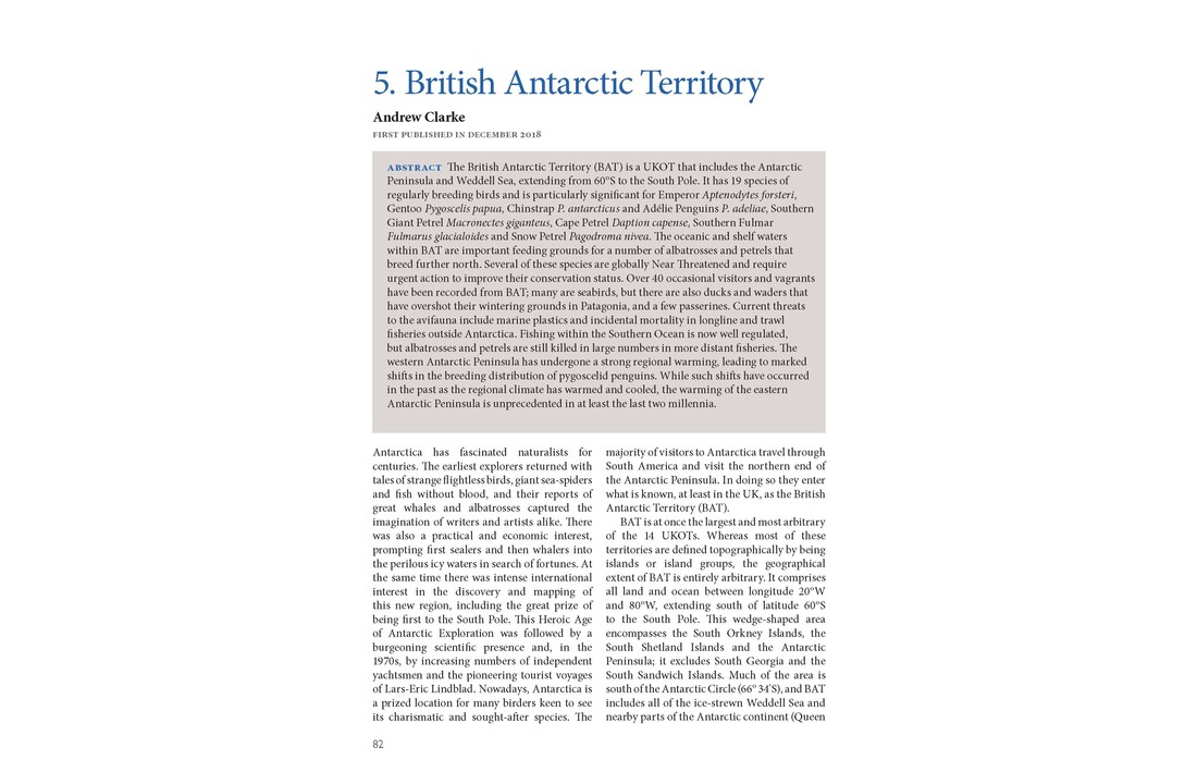 Birds of the UK Overseas Territories