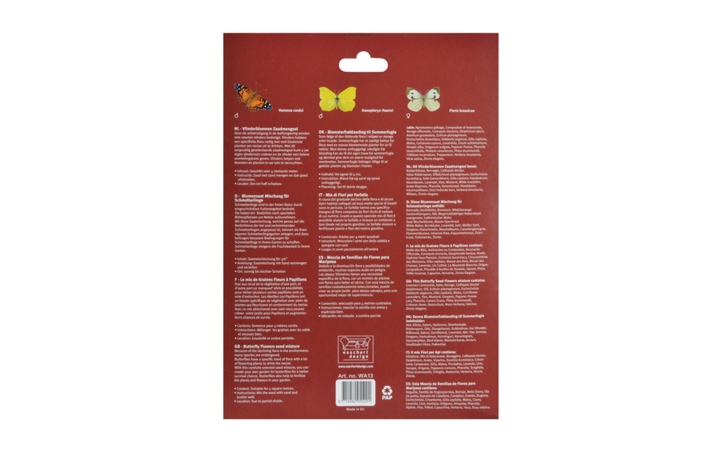 Butterfly-attracting flower mixture