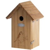 Blue tit nest box silhouette