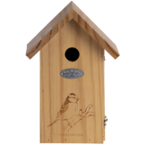 Blue tit nest box silhouette