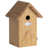 Blue tit nest box silhouette