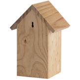 Blue tit nest box silhouette