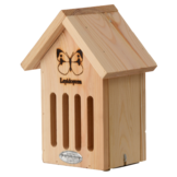 Schmetterlinghaus mit Silhouette