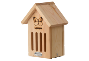 Schmetterlinghaus mit Silhouette