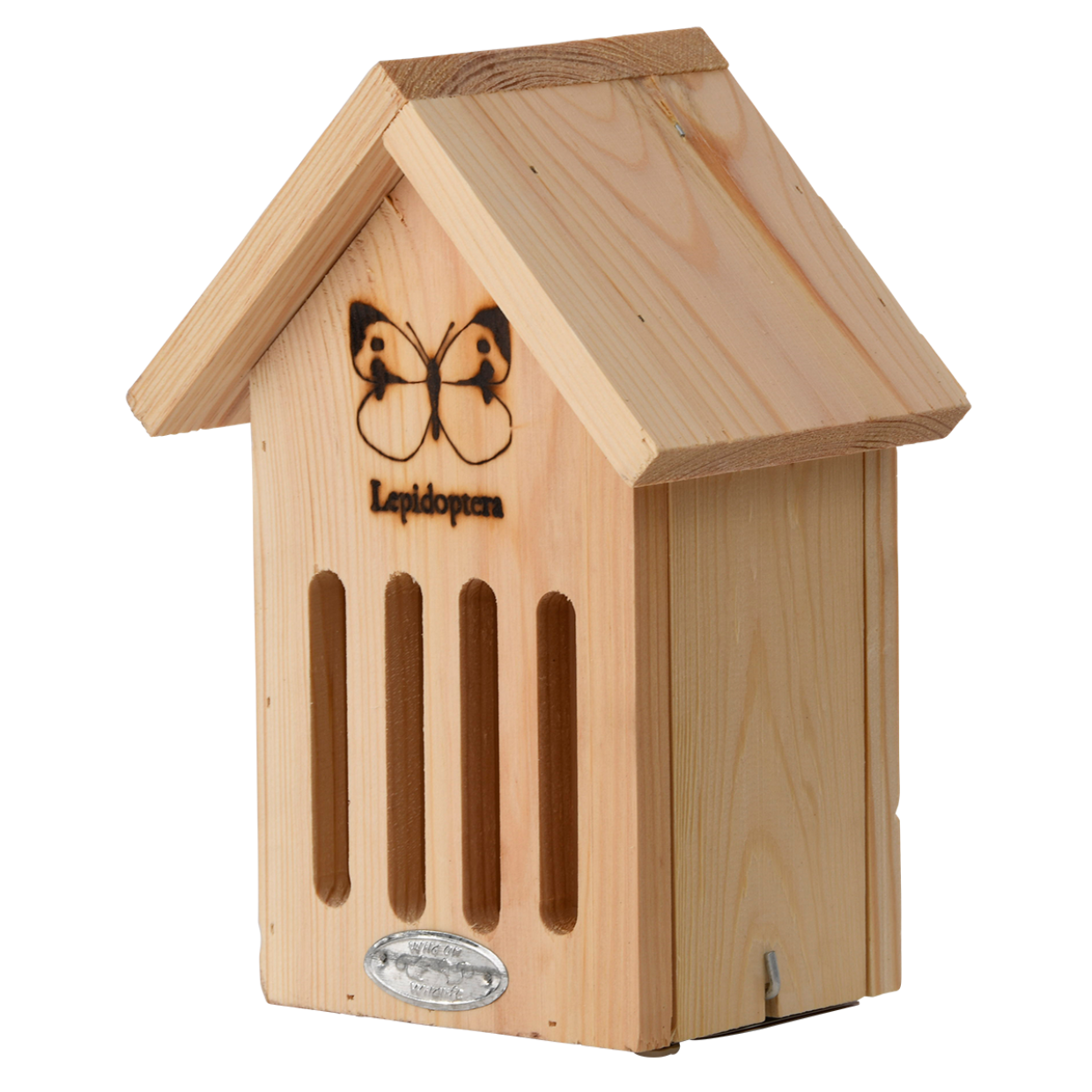 Schmetterlinghaus mit Silhouette