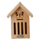 Schmetterlinghaus mit Silhouette