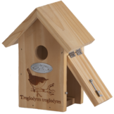 Zaunkönig Nistkasten mit Silhouette