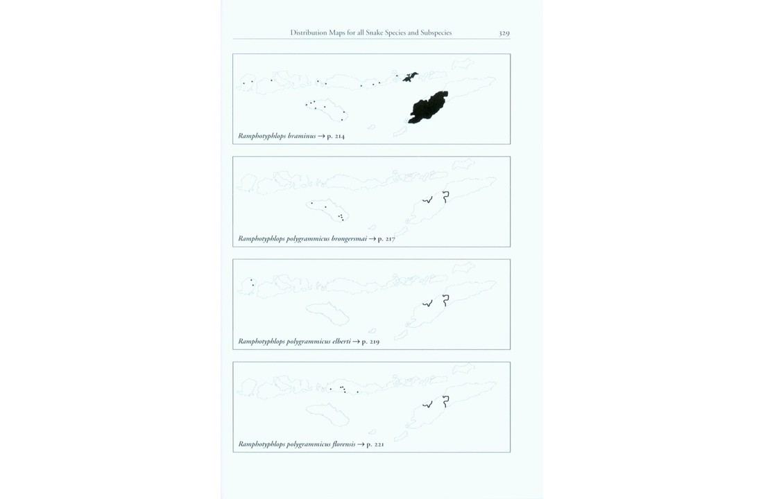 The Snakes of the Lesser Sunda Islands (Nusa Tenggara), Indonesia - A field guide to the terrestrial and semi-aquatic snakes with identification keys