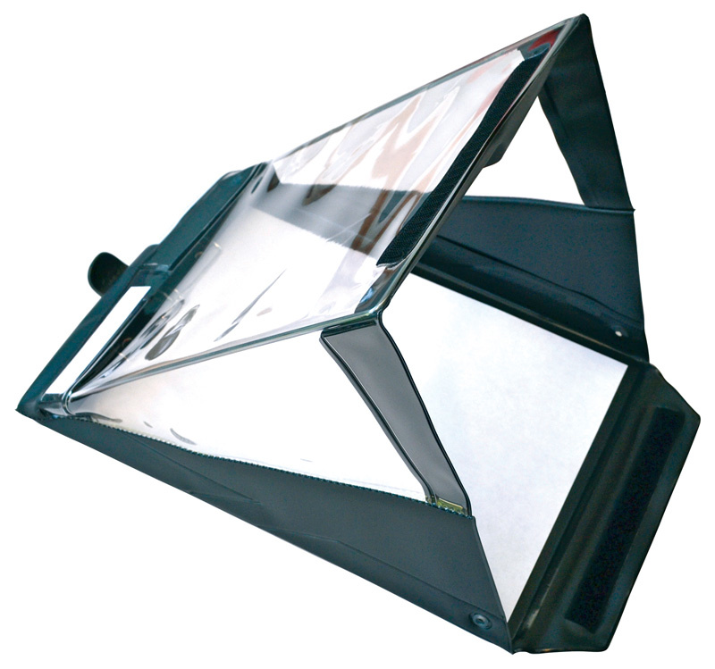 A4 Hochformat Wasserdichte Klemmbrett - top & bottom clips