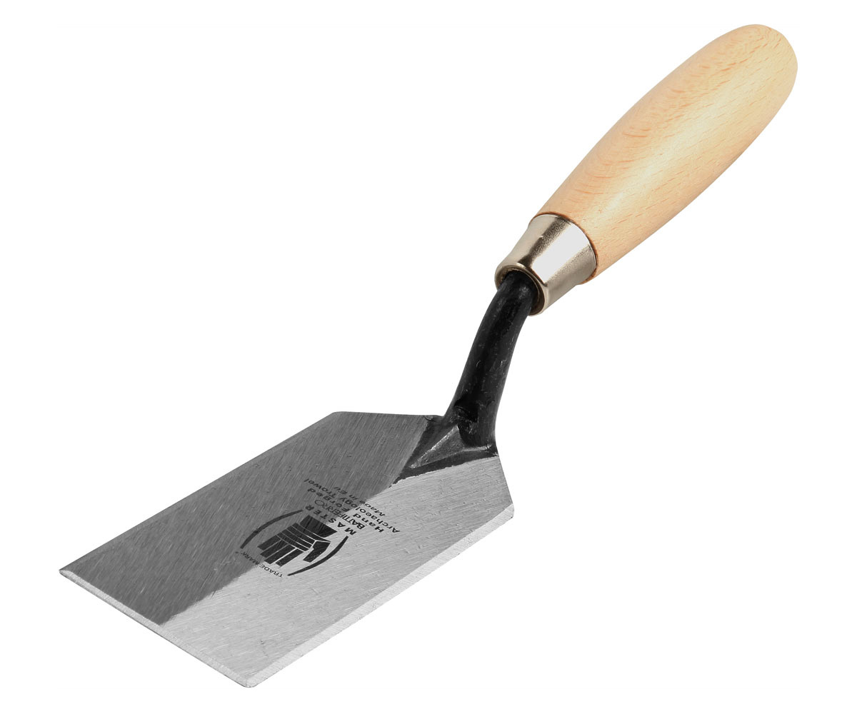 Wooden Margin Trowel 5x2'', Sharpened Blade