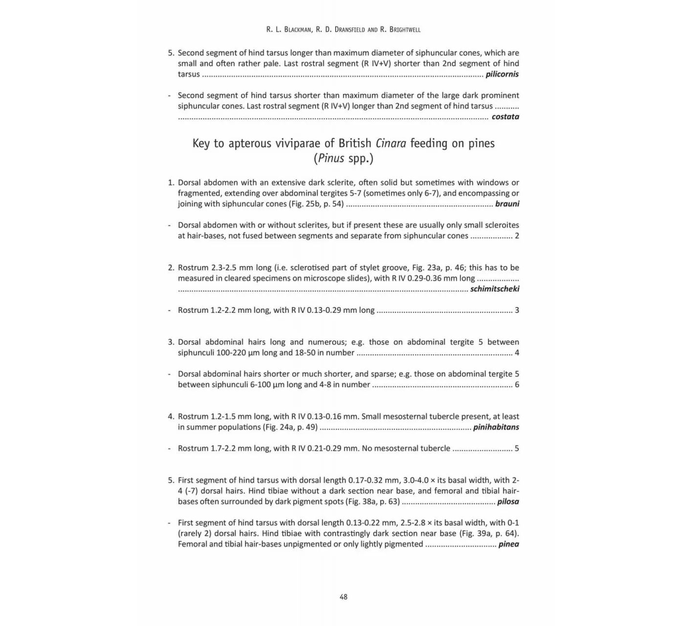 RES Handbook, Volume 2, Part 8: Aphids - Anoeciinae, Lachninae, Eriosomatinae, Phloeomyzinae, Thelaxinae, Hormaphidinae, Mindarinae